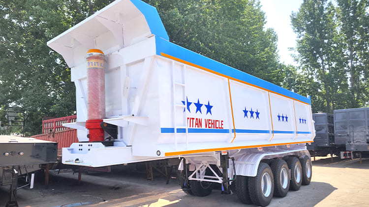 4 Axle Semi Dump Truck Trailer for Sale in Ghana