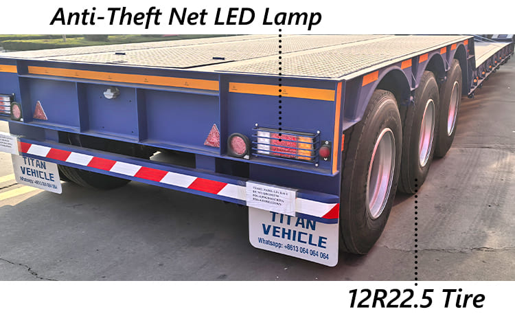 3 Axle 60 Ton Detachable Gooseneck Lowboy Trailer for Sale in Ghana