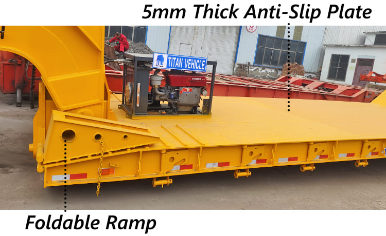 4 Axle 100 Ton Gooseneck Lowboy Trailer for Sale in Ghana
