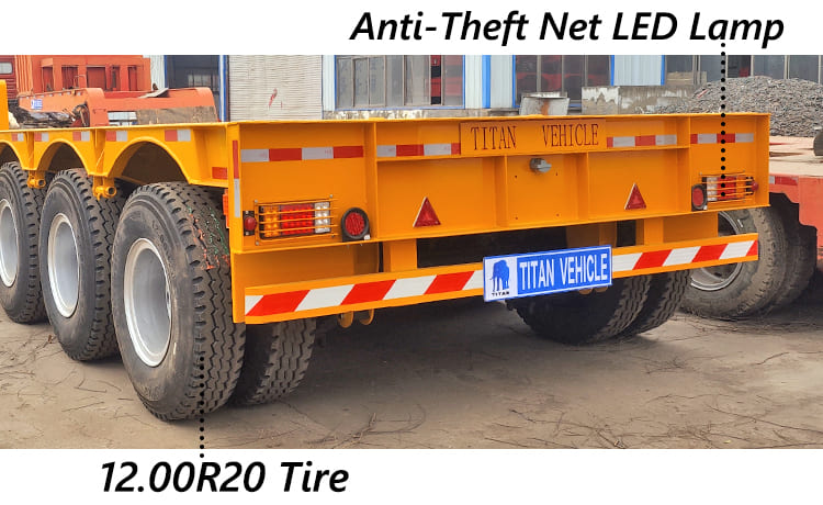 4 Axle 100 Ton Gooseneck Lowboy Trailer for Sale in Ghana