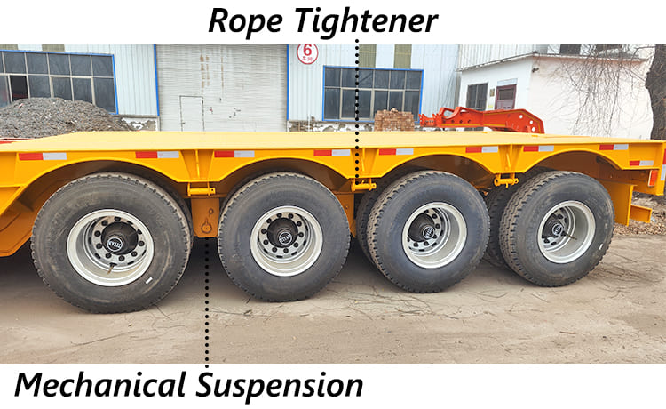 4 Axle 100 Ton Gooseneck Lowboy Trailer for Sale in Ghana