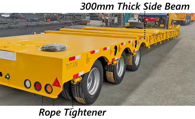 Tri Axle RGN Removable Gooseneck Trailer For Sale in Ghana Tema