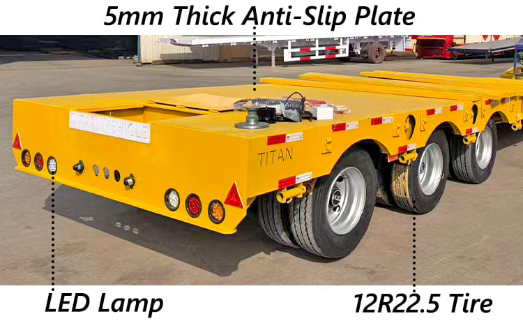 Tri Axle RGN Removable Gooseneck Trailer For Sale in Ghana Tema