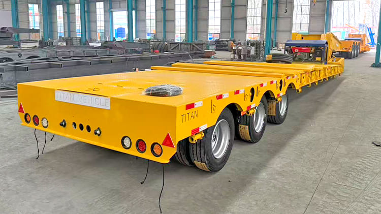 Tri Axle RGN Removable Gooseneck Trailer For Sale in Ghana Tema