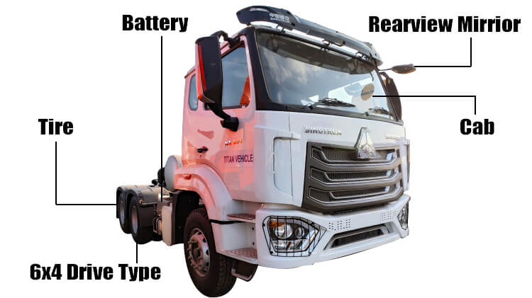 Howo nx Tractor Truck Head for Sale in Ghana