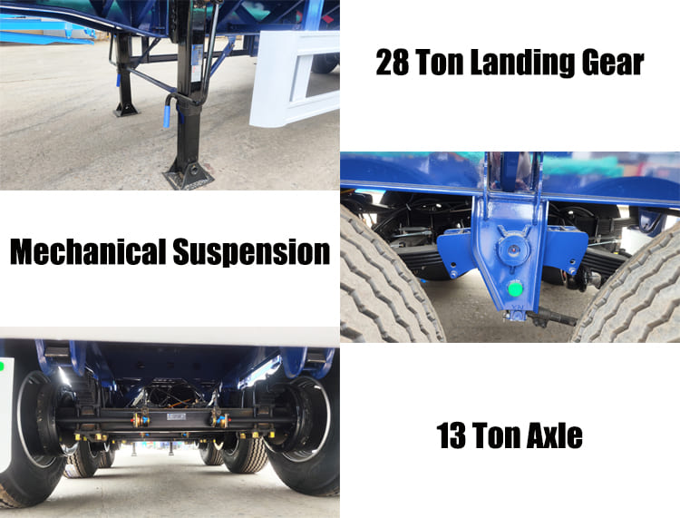 3 Axle 40 Ft Flatbed Semi Trailer for Sale in Ghana