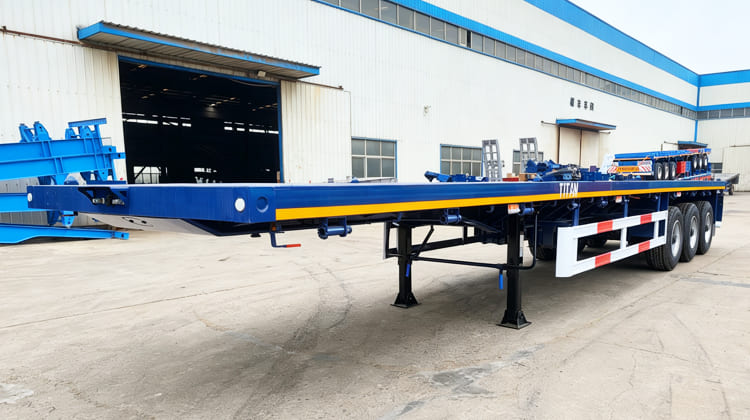 3 Axle 40 Ft Flatbed Semi Trailer for Sale in Ghana