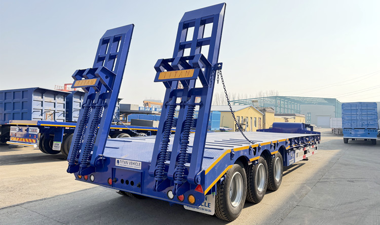 60 Ton 3 Axle Lowbed Trailer for Sale in Ghana
