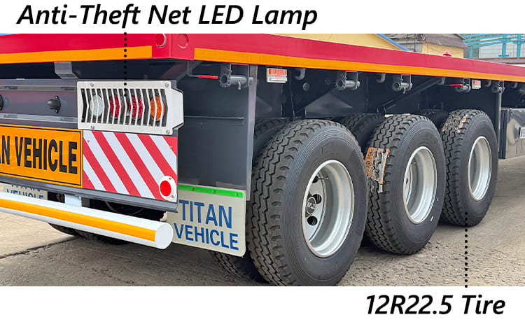 3 Axle Flatbed Semi Trailer For Sale in Ghana