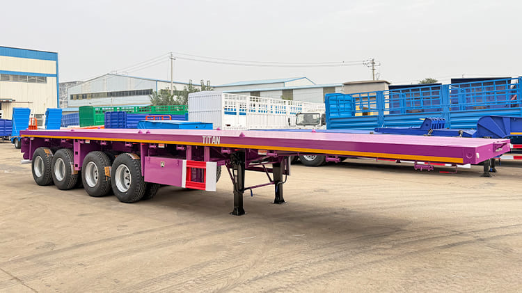 40 Ft 4 Axle Flatbed Trailer Price for Sale in Ghana