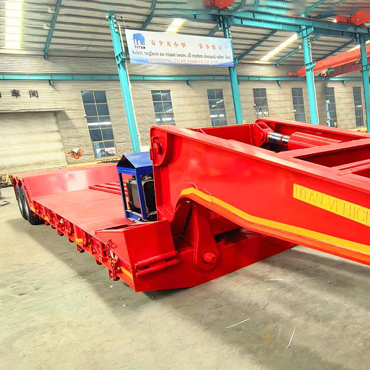 2 Axle Lowboy Semi Trailer