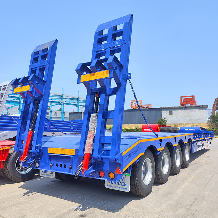 Hydraulic 4 Axle Low Bed Trailer