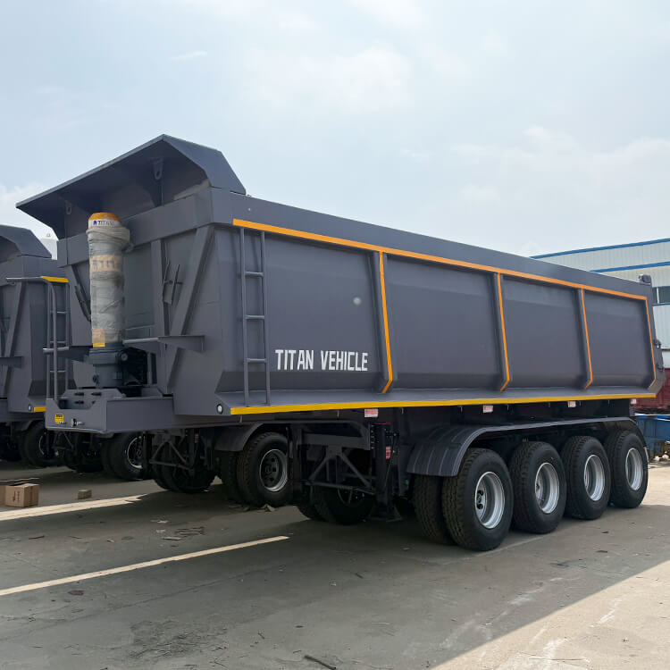 4 Axle End Dump Trailer
