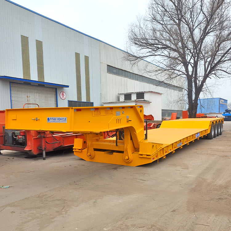 4 Axle 100T Gooseneck Lowboy Trailer